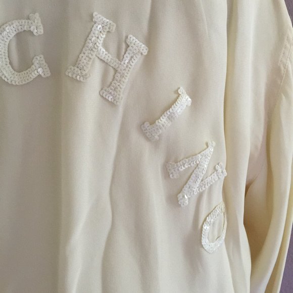 SOLD MOSCHINO Vintage Bomber Jacket Sequin Italy 8 - Picture 5 of 16